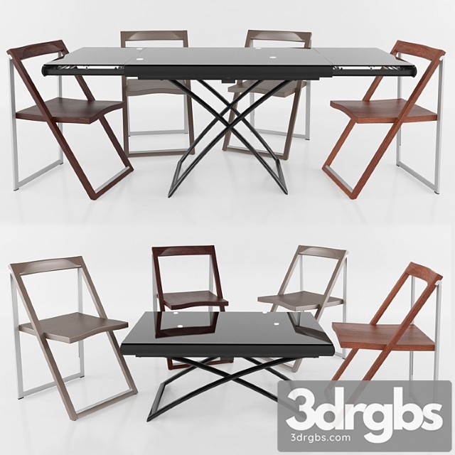 Table Dakota Chair Skip Calligaris 1