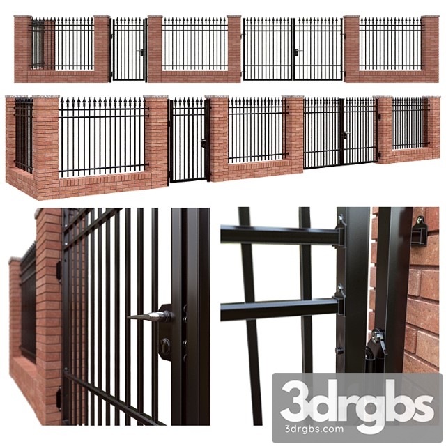 Iron fence set - classic