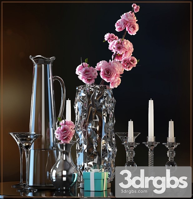 Decorative flower vase set 3