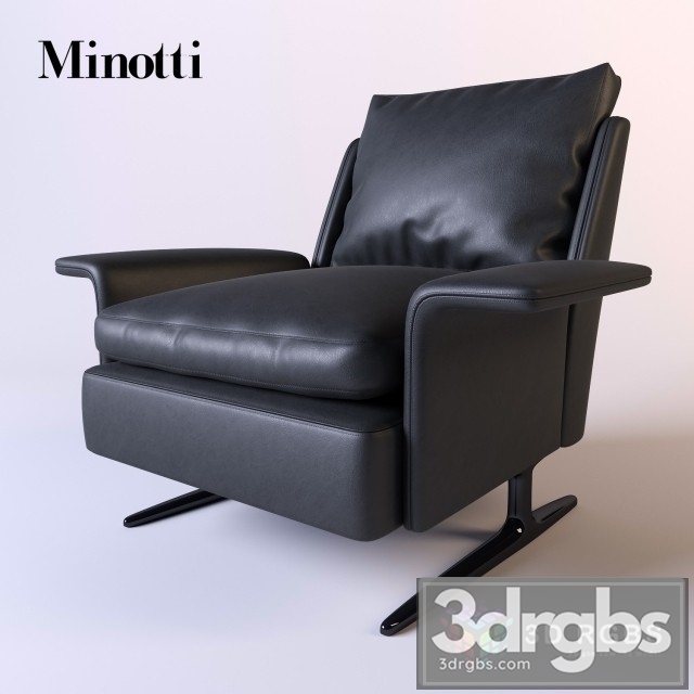 Minoti Armchair Leather Black