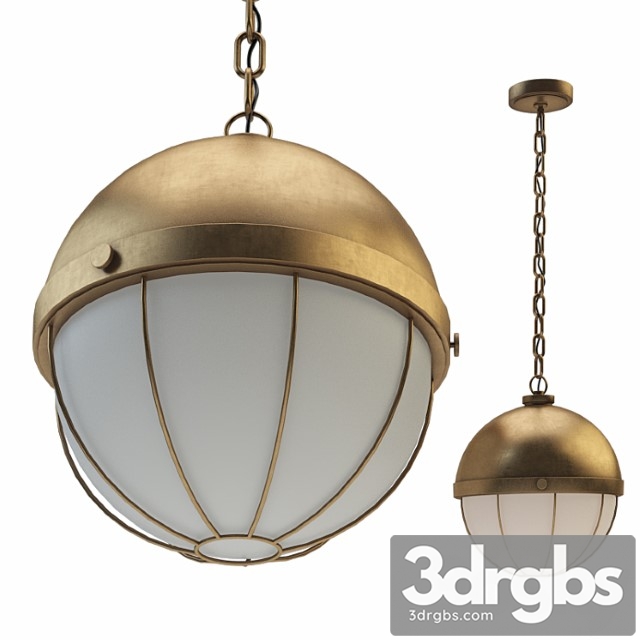 Sumner 1 Light Pendant Aged Brass 2