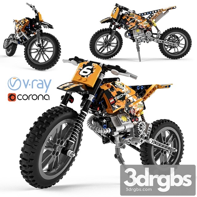 Toy Lego Technic Moto Cross bike