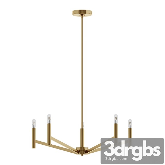 Download Dawlish 5 light chandelier by greyleigh model - 3DRGBs