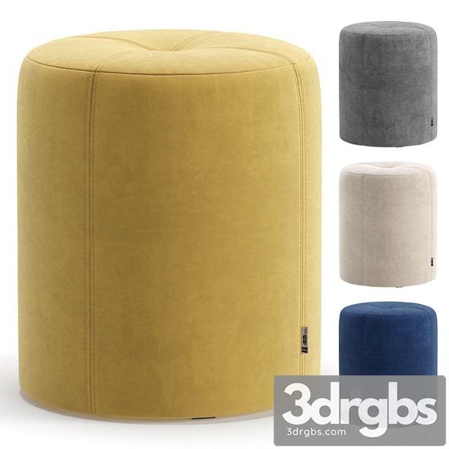 Pouf kofi velvet yellow