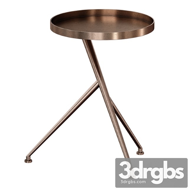 Cecilia antique rust metal accent table (crate and barrel)