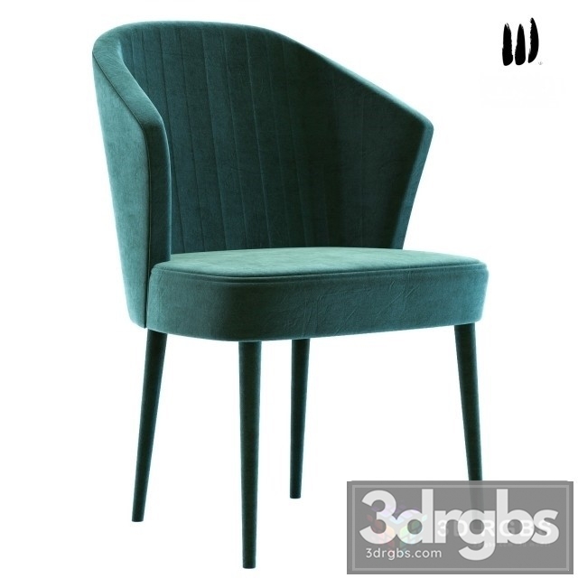 Lucy Shell Back Emerad Green Louge Chair