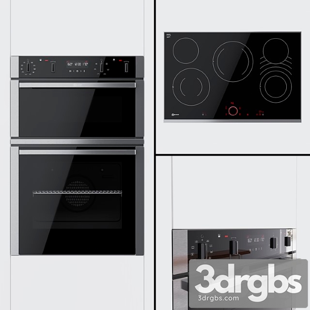 Neff - u2acm7hn0b dual oven and t18ts28n0 hob 2