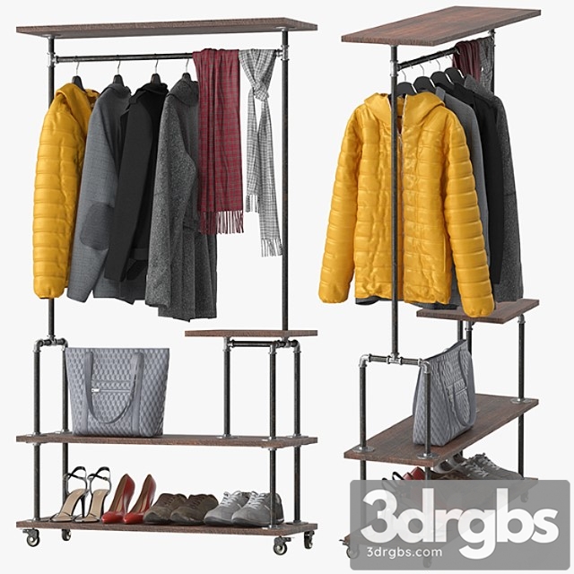 Industrial clothing rack