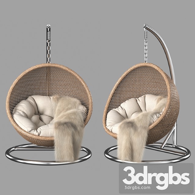 Rattan hanging chair