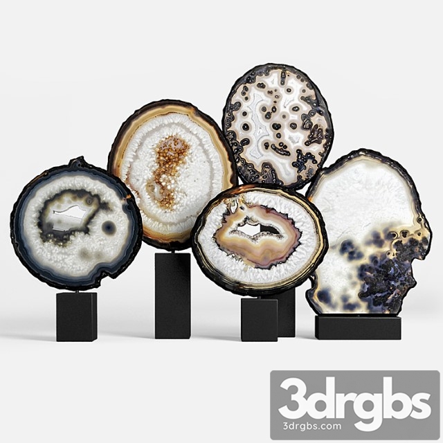 Agate decor set 03