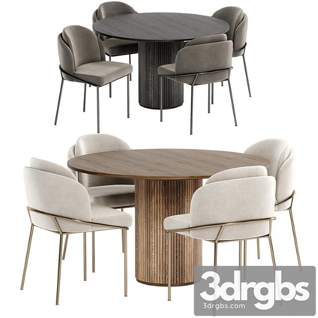 Angelo Chairs With Palais Royal Dining Table