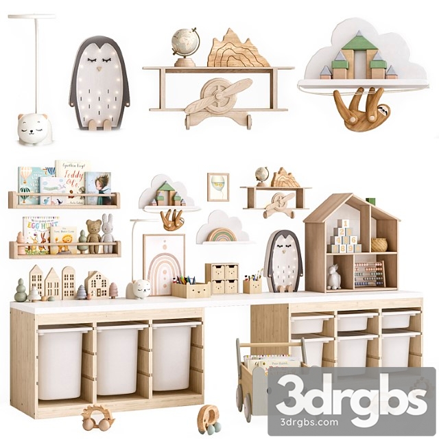 Toys, decor and furniture for nursery 1