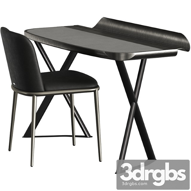 Cattelan italia cocoon leather desk and magda ml chair