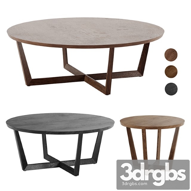 Stowe round coffee table west elm 2