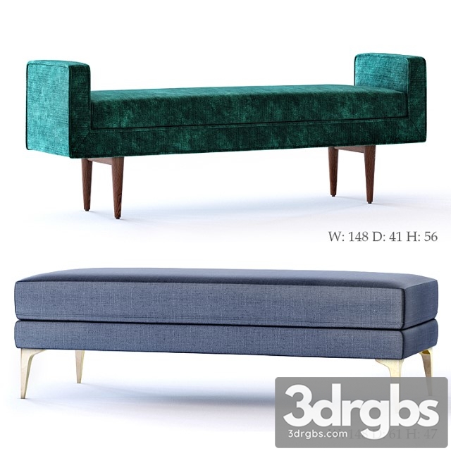 West elm andes and landry bench 2