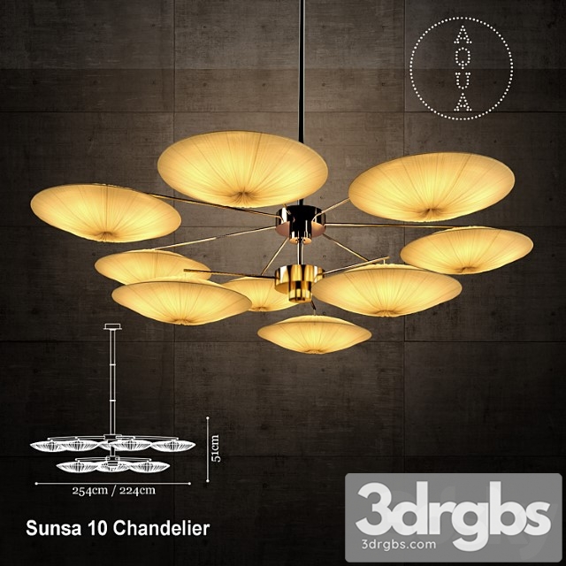 Aqua Creations Sunsa 10 Chandelier 1