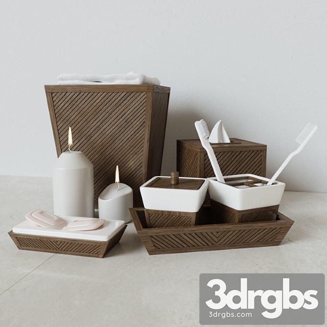 Decorative set Creative Bath Spa Bamboo Collection