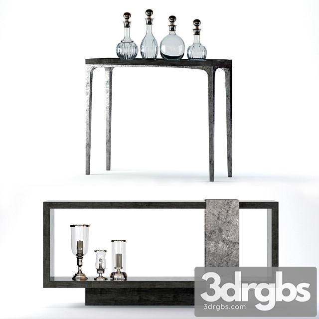 Bernhardt linea console tables 2