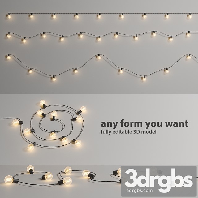 Editable garland lights set 2