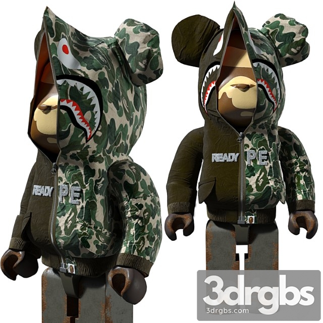 Bape bearbrick 1000%