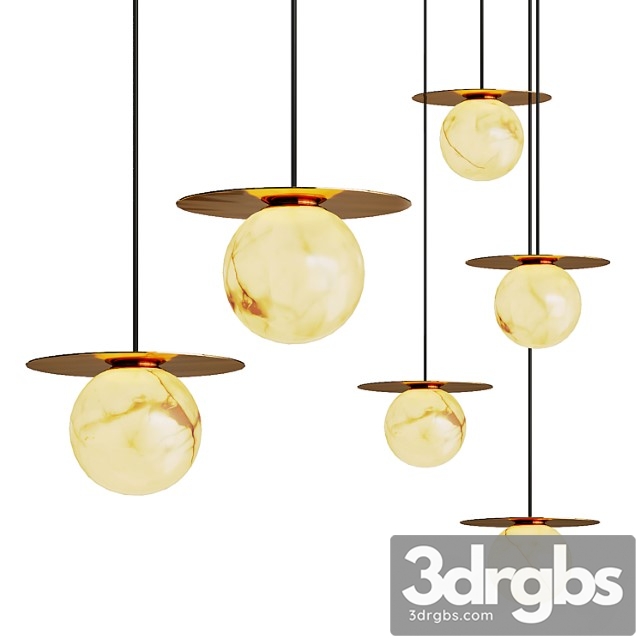 Ball pendant lamp marble orb