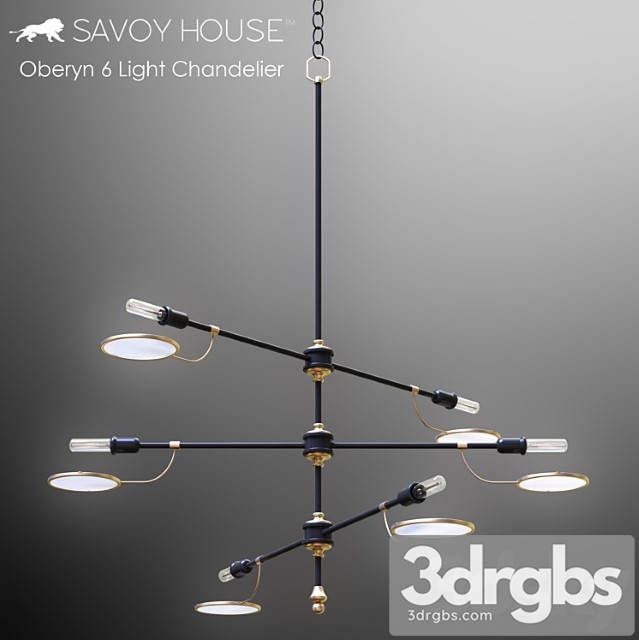 Savoy House Oberyn 6 Light Chandelier