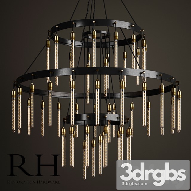 Restoration Hardware Axis 3 Tier Chandelier 60