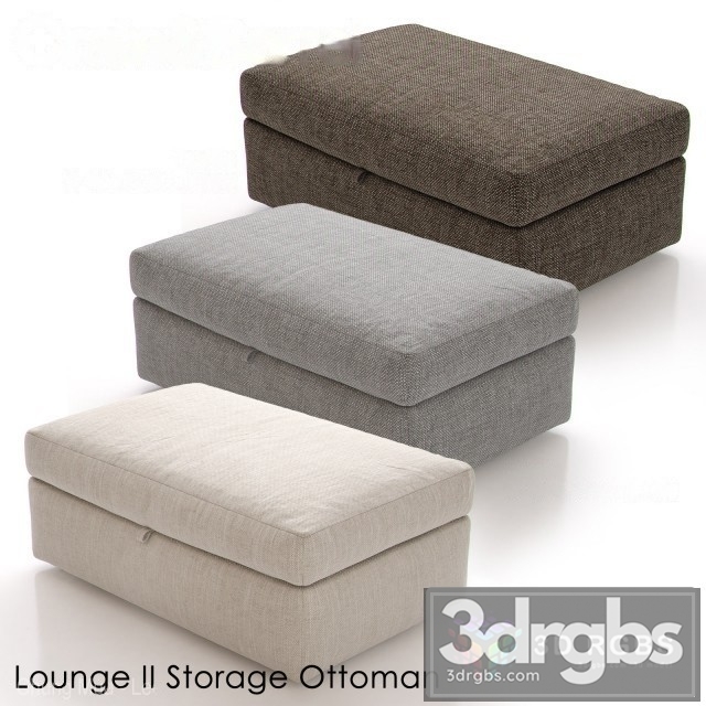 Crate Barrel Lounge Storage Ottoman