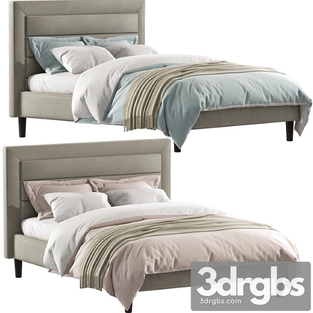 Mehta Tufted Upholstered Platform Bed