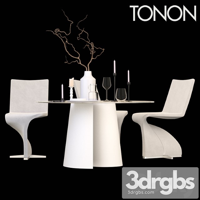 Chair and table tonon twist 2