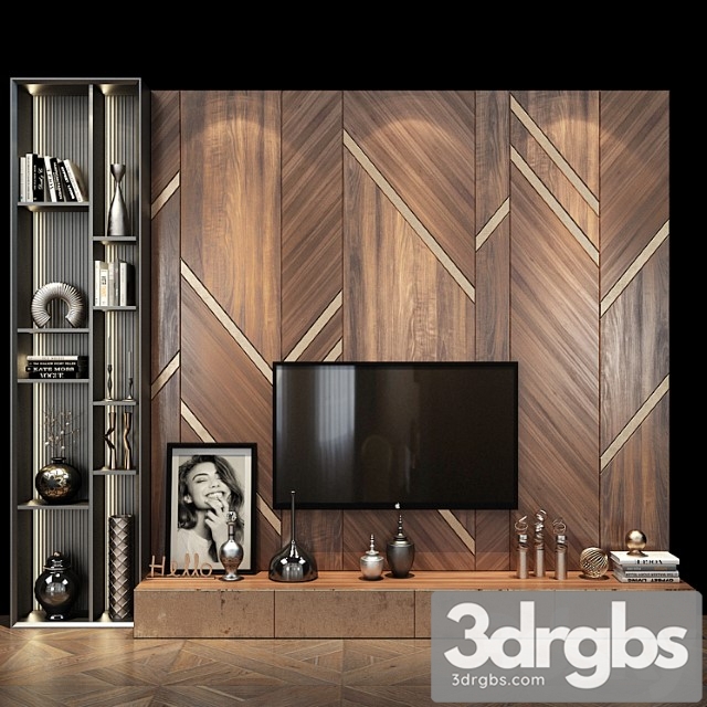 Tv shelf set 312