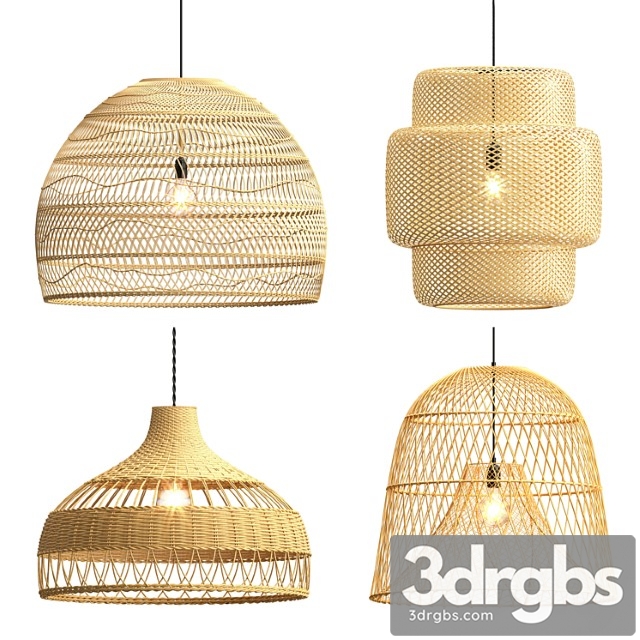 Collection rattan pendant lights