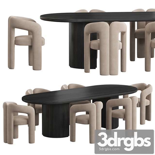 Gubi Moon Dining Set 1