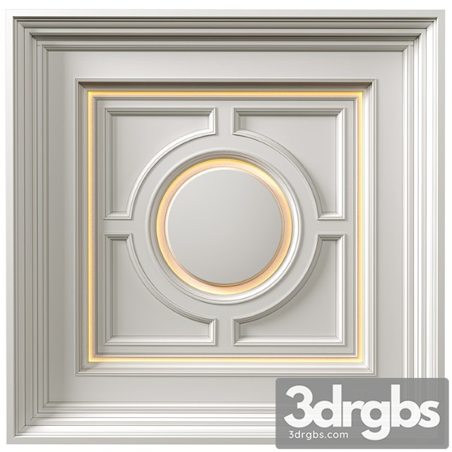 Art deco coffered illuminated ceiling.modern coffered illuminated ceiling_1