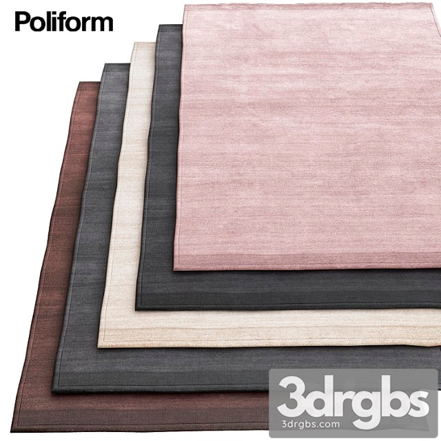 Plain gray poliform rugs