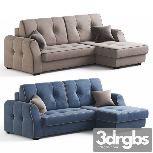 Corner Sofa Bed Oscar Ot Goff Beige And Blue Upholstery Options