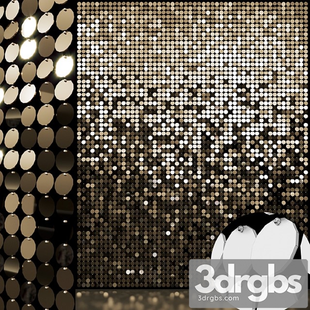 Sequins decorative wall 01