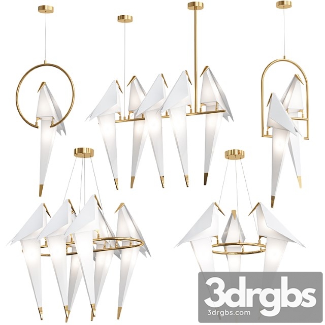 Moooi Origami Bird Perch By Romatti Set