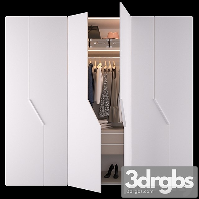 Wardrobe diagonal