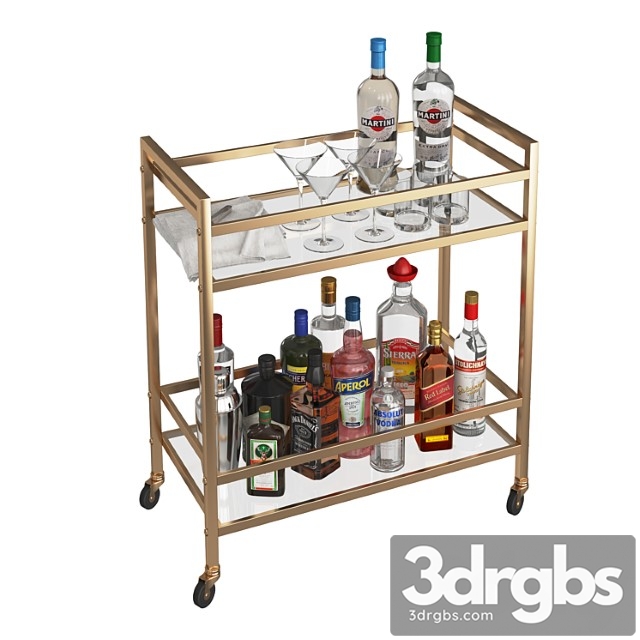 Mini Bar Beverage Table 1