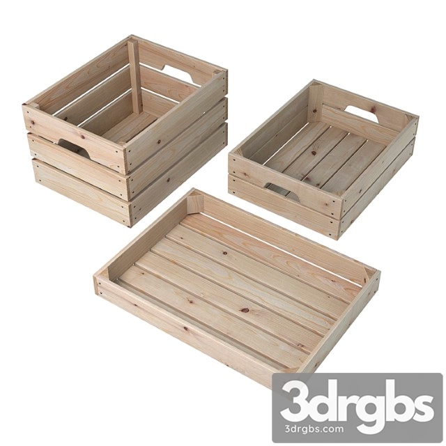 Wooden boxes (3 pcs.) 2