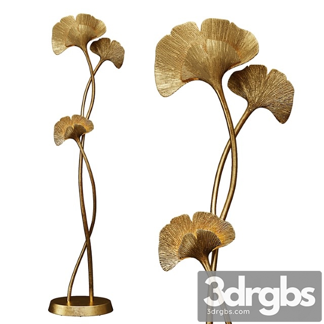 Floor lamp ginkgo biloba by chrystiane charles