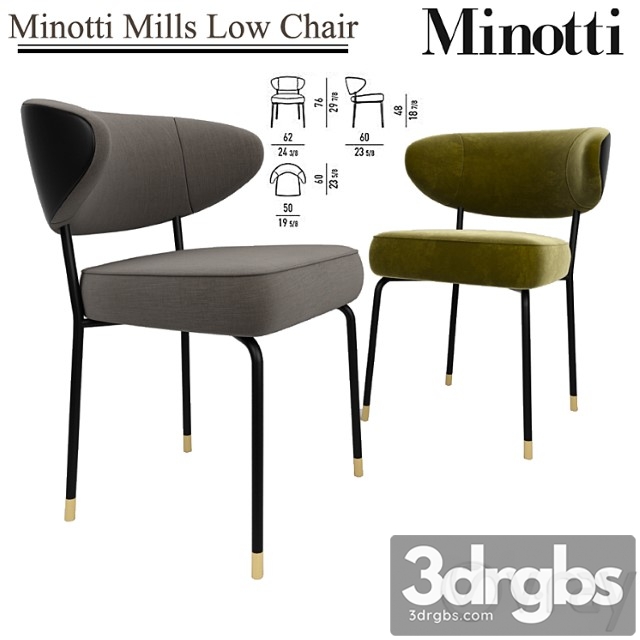 Minotti mills low chair 2