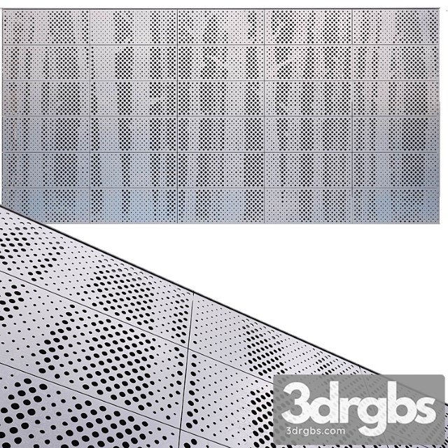 Perforated metal panel n23