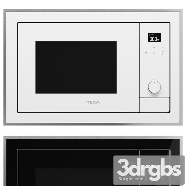 Microwave oven teka - ml 820 bis black-ss-white-ss