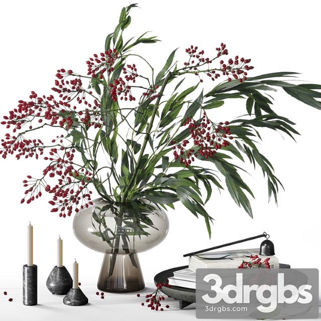 Decorative set with berry bouquet 031