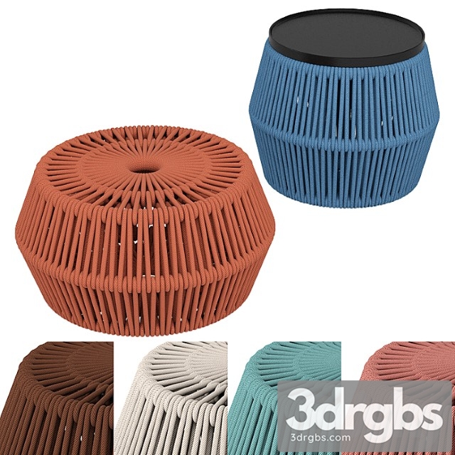 Kettal pouf zigzag