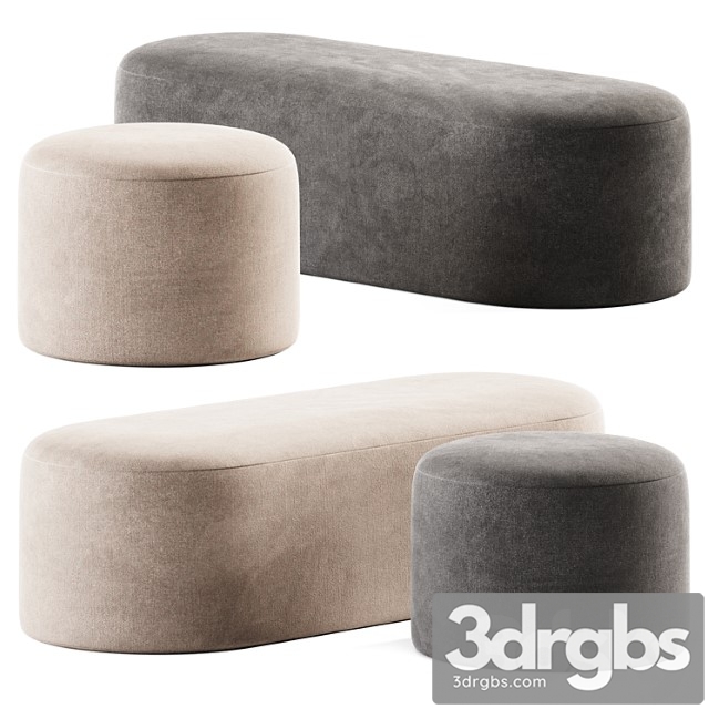 Proto plus halle pouf and bench