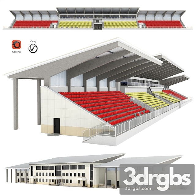 Sports tribune for spectators