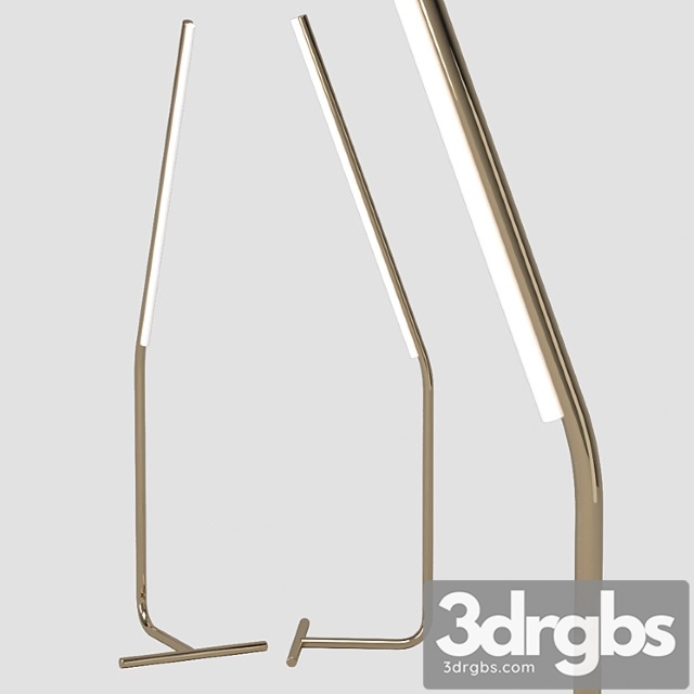 Floor lamp lit lines